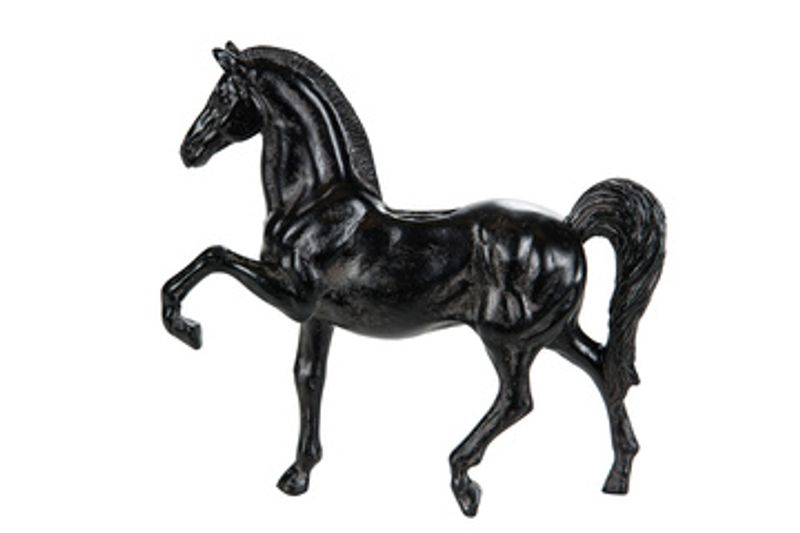 Hest Lysestake Brun/sort H 19 cm