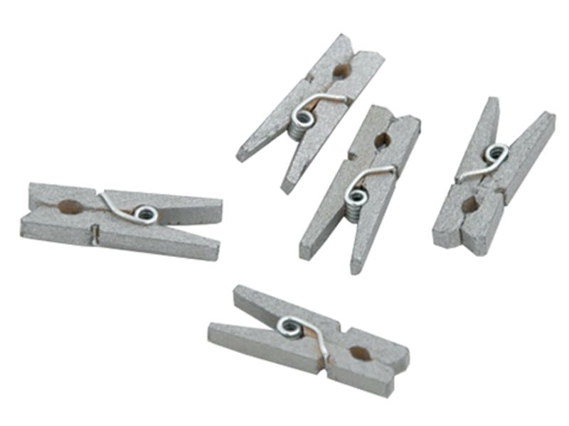 Miniklyper sølv 50 pk