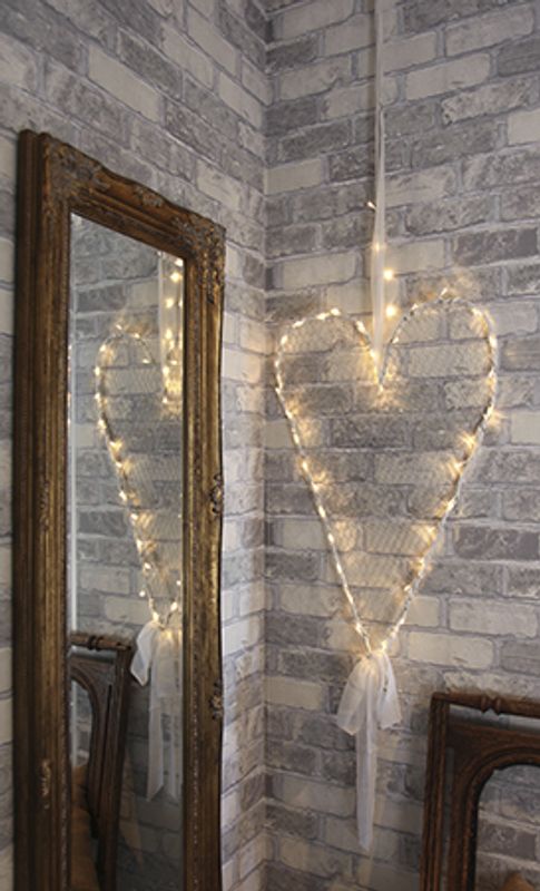Julebelysning Mammas hjerte 65cm LED