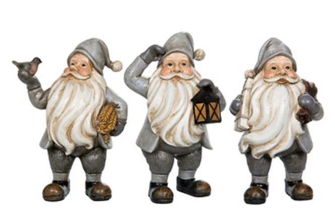 Hovedbilde Nisse Grå/fugl 15 cm