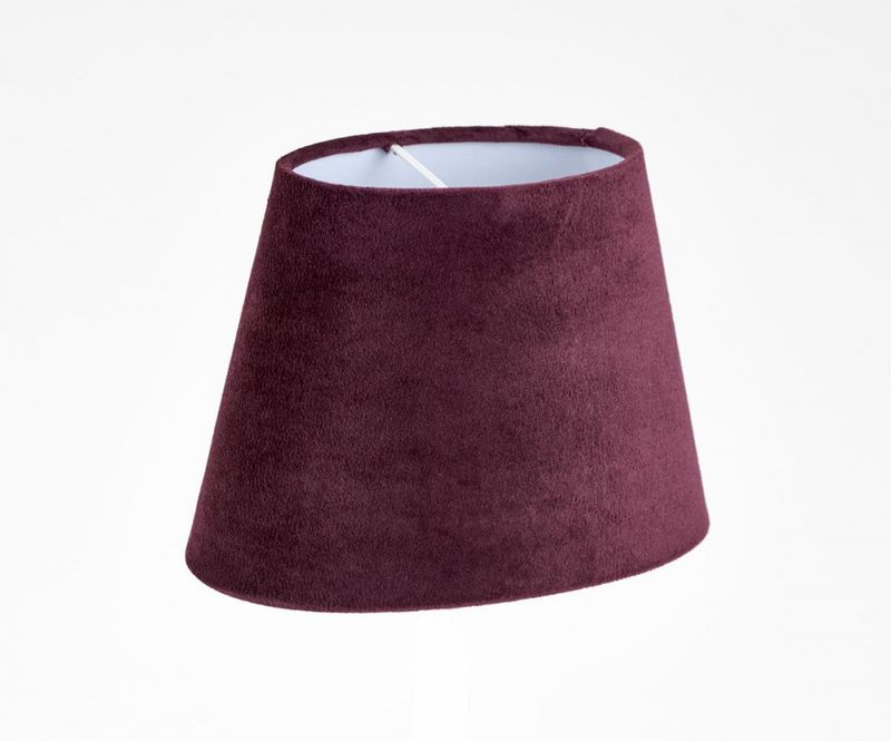 Lampeskjerm Savoy Oval Lilla 20 cm