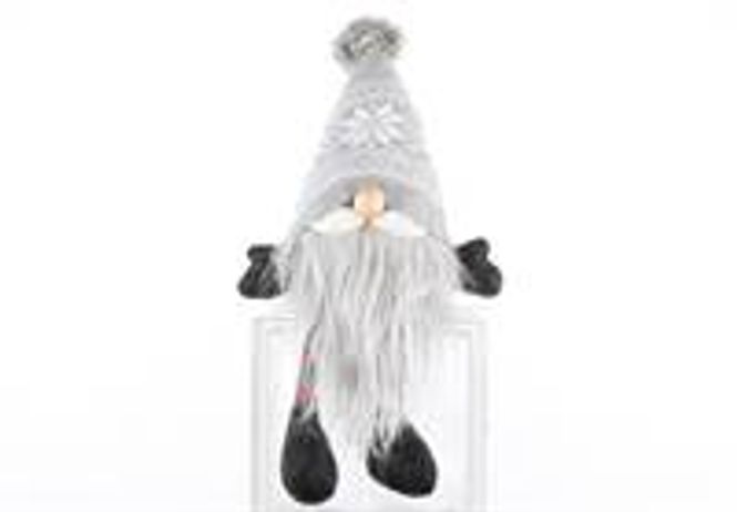Hovedbilde Nisse Gnom, sittende m/lange ...
