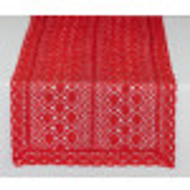 Hovedbilde Bordløper Rød/glitter 23x150 ...
