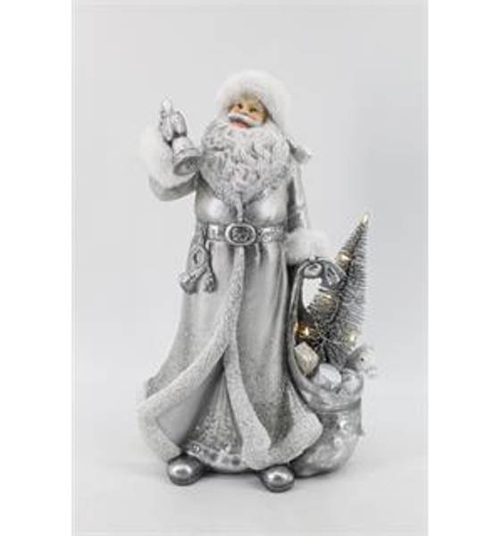 Nisse Sølv m/gavesekk 26x17x39 cm