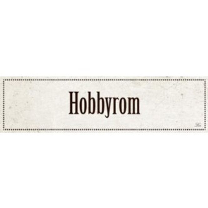 Hovedbilde Metallskilt Hobbyrom