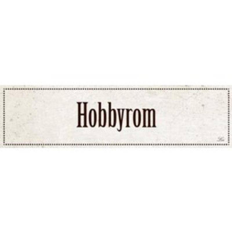 Metallskilt Hobbyrom