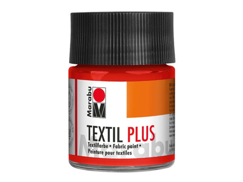 Marabu Textil Plus 50ml  030 Lys sinoberrød