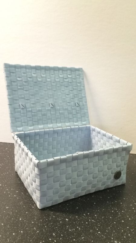 Kurv med fast lokk Powder Blue