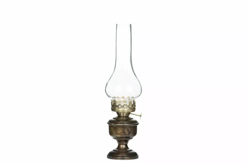 Lampe varmelys antique brown 9x30 cm