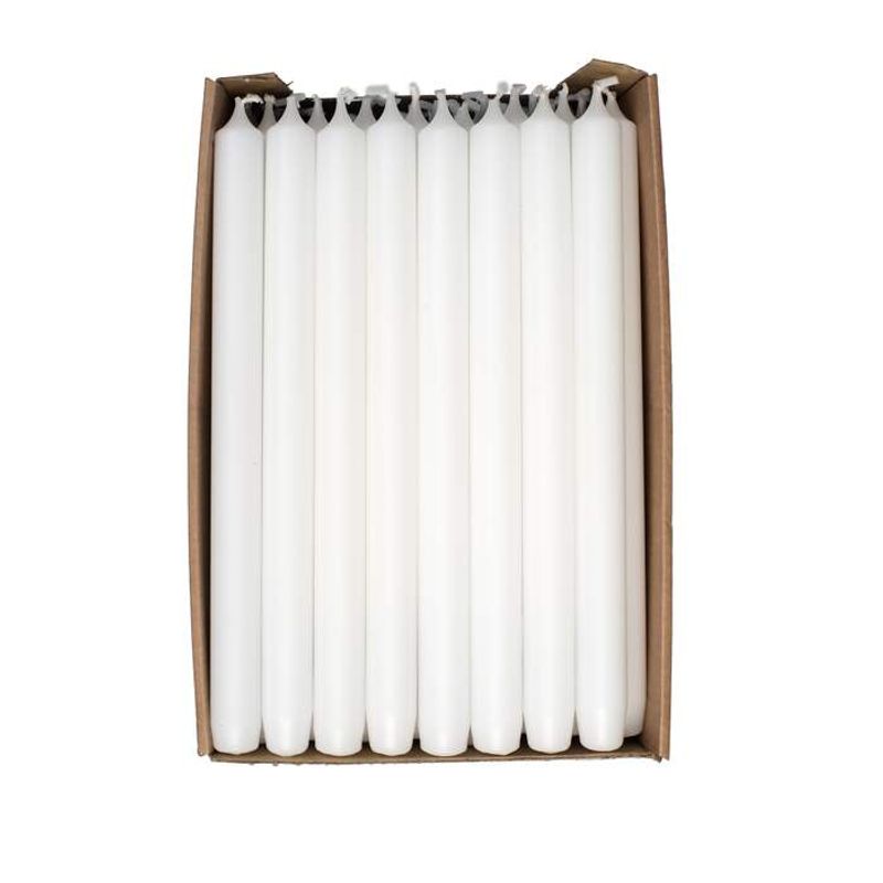 Kronelys Hvit 2,2x28 cm