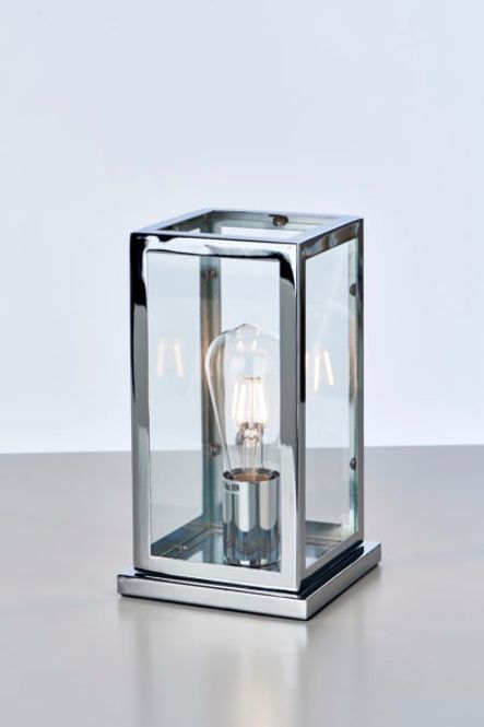 Hovedbilde Bordlampe Stord Krom/glass H ...