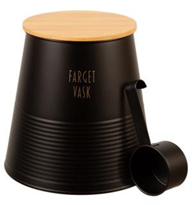 Hovedbilde Boks farget vask Sort metall ...