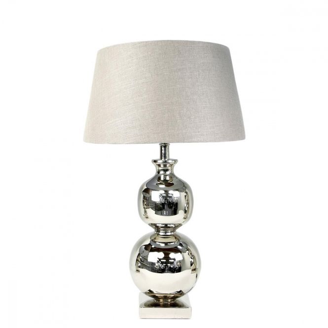 Hovedbilde Bordlampe Nikkel m/skjerm ...