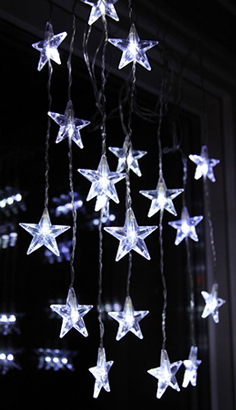 Stjernegardin Star Curtain kaldhvit, 90x120cm