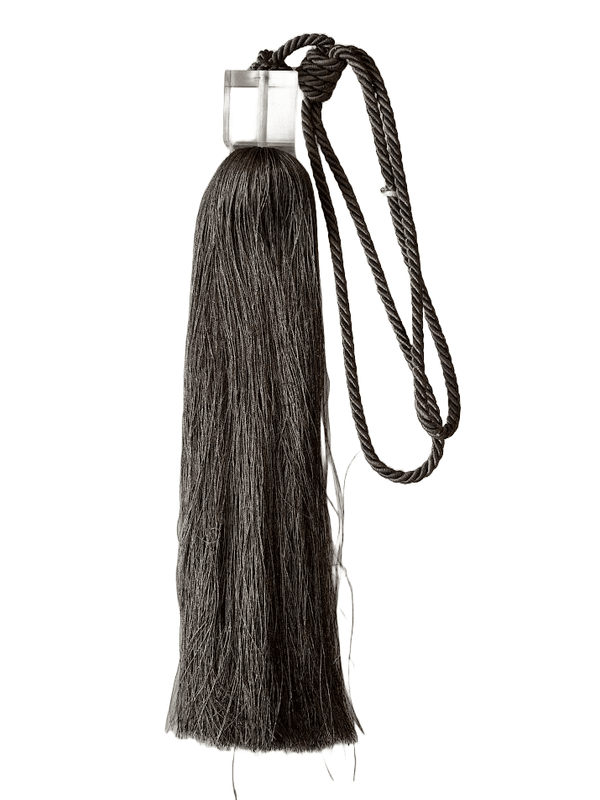 Gardinholder lys brun 46 cm + 38 cm strepp