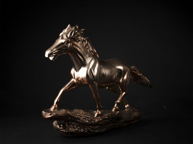 Hovedbilde Hest i kobber 38x10x29 cm