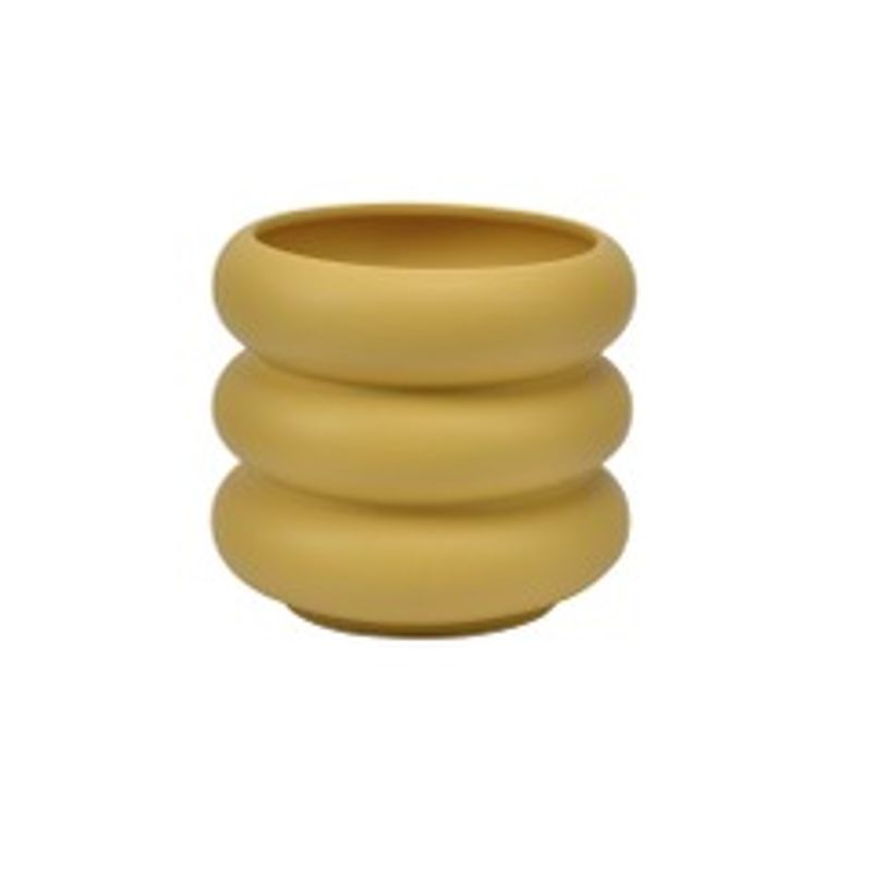Blomsterpotte Mitch matt Spicy yellow 16,5x14 cm