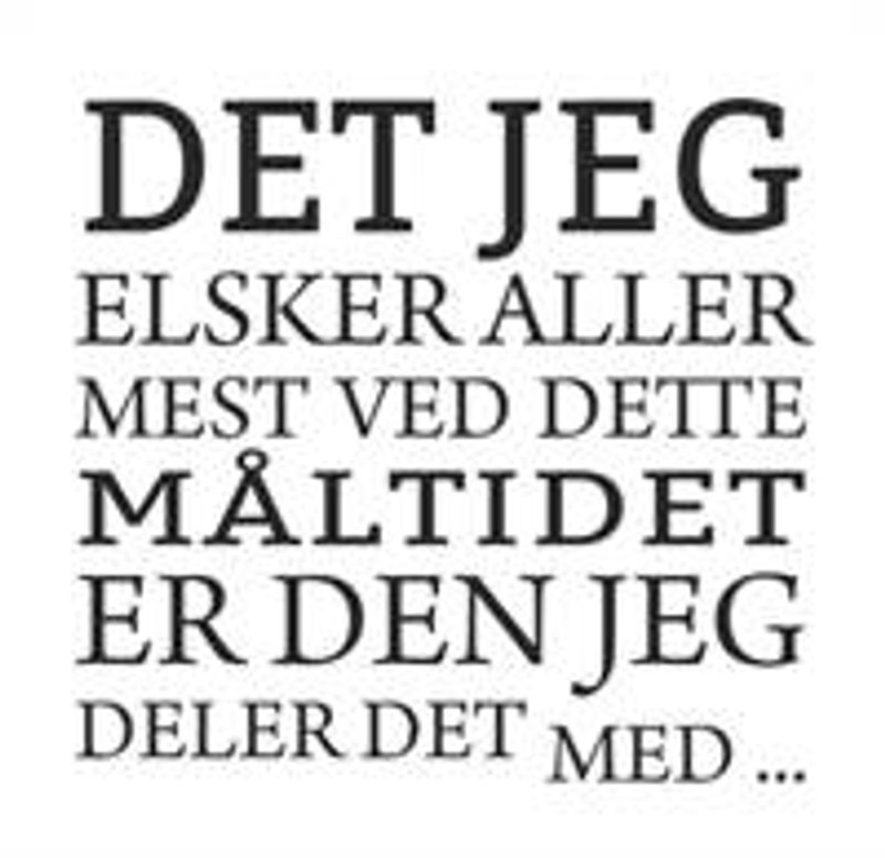 Serviett Det jeg elsker aller mest 20pk