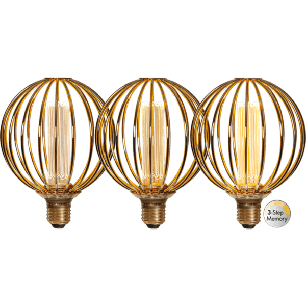 DECOLED METALL G125 GLOBE E27 4.3W 1800K