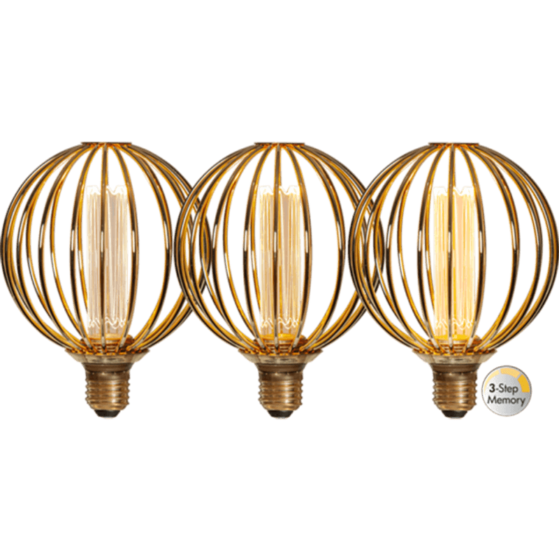 DECOLED METALL G125 GLOBE E27 4.3W 1800K