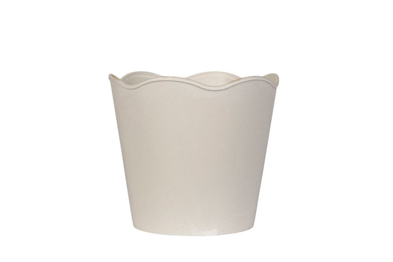 Blomsterpotte Wave Kalk Ø16,5x15cm