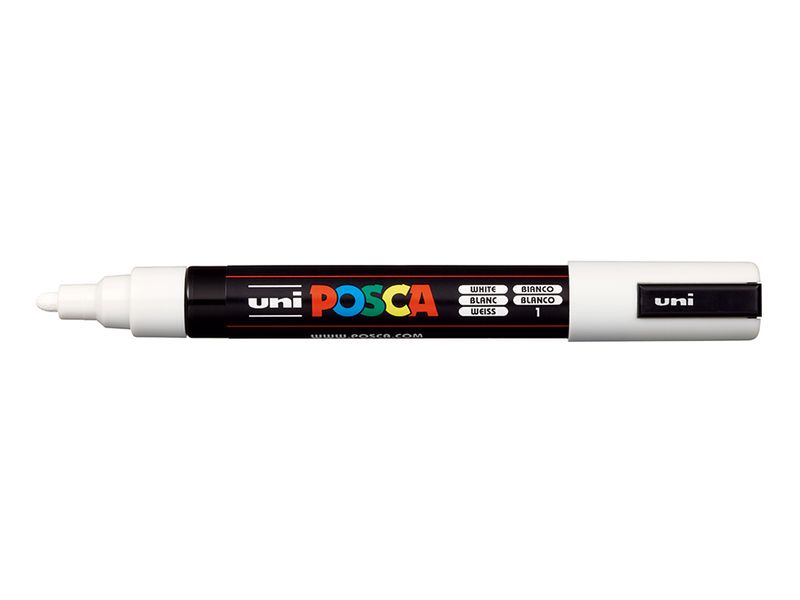 Uni POSCA PC-5M  Medium 1,8-2,5mm  1 White