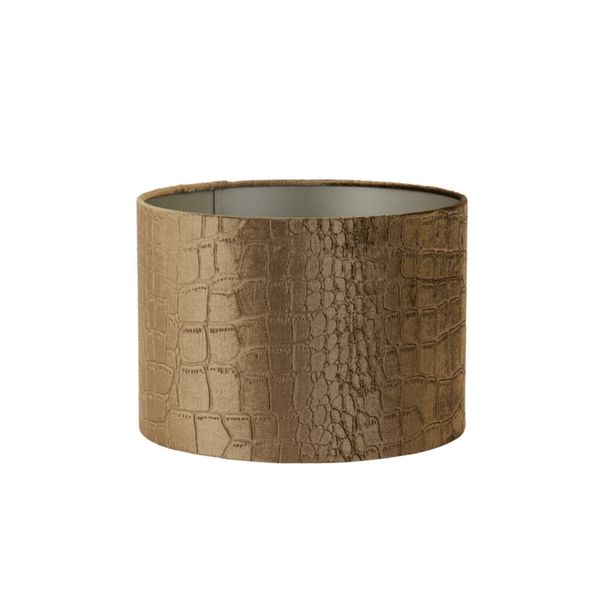 Lampeskjerm 30-30-21 cm PRAYA brown tekstil