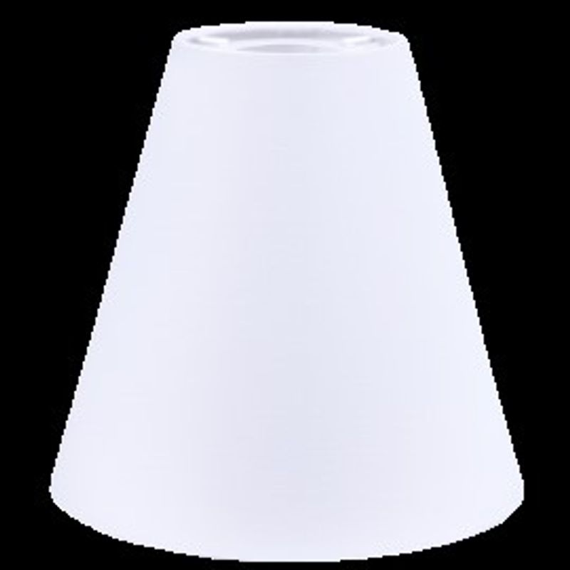 Lampeskjerm Retro 19 cm  Hvit