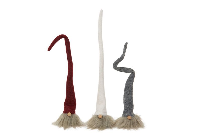 Nisse med ståltråd Rød 23 cm