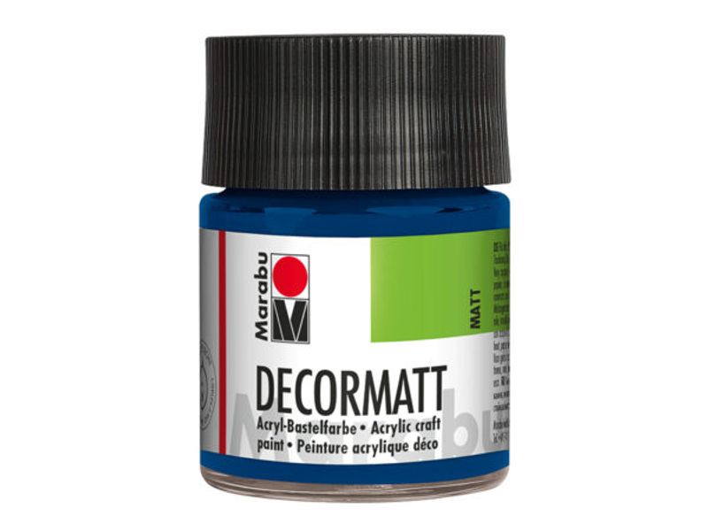 Marabu Decormatt 50ml  053 Mørk blå