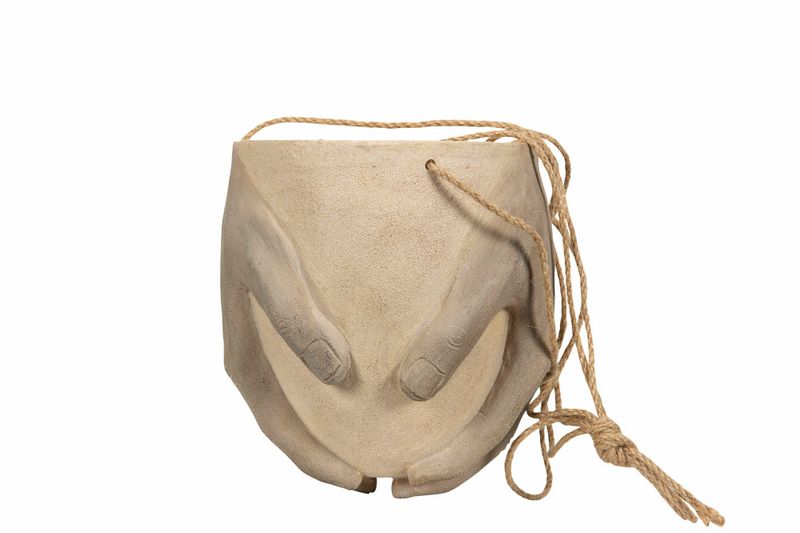 Ampel Hånd beige 19x17x21 cm