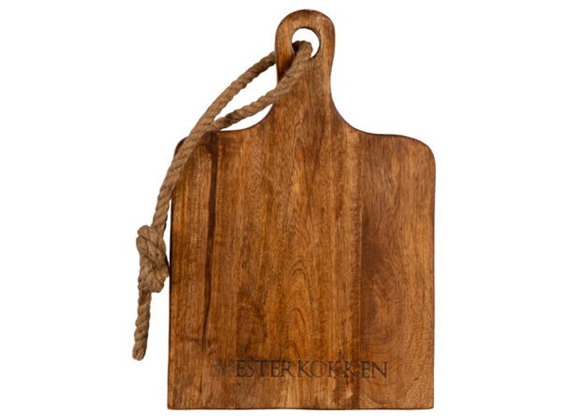 Skjærefjøl tre mørk brun mesterkokken 30x20x2cm