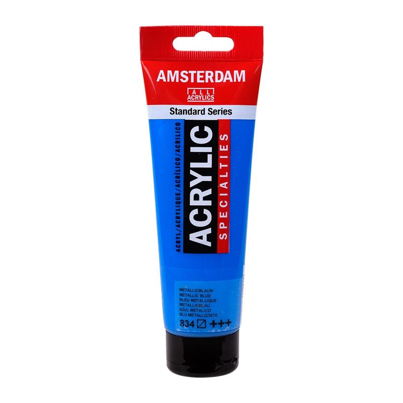 Amsterdam standard 120 ml - 834 metallic blue