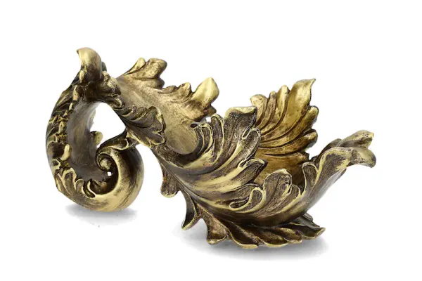 Vinholder Blad gull poly 13x28x13 cm