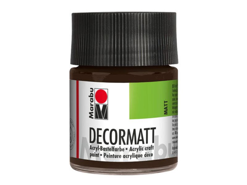 Marabu Decormatt 50ml  045 Mørk brun