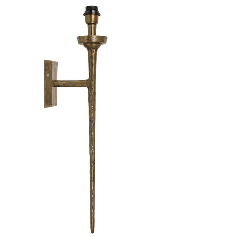 Vegglampe 21x9,5x75 cm TORCH grov antikk bronse