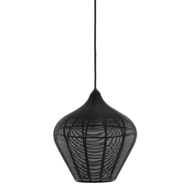 Hovedbilde Taklampe Rund metall Sort ...