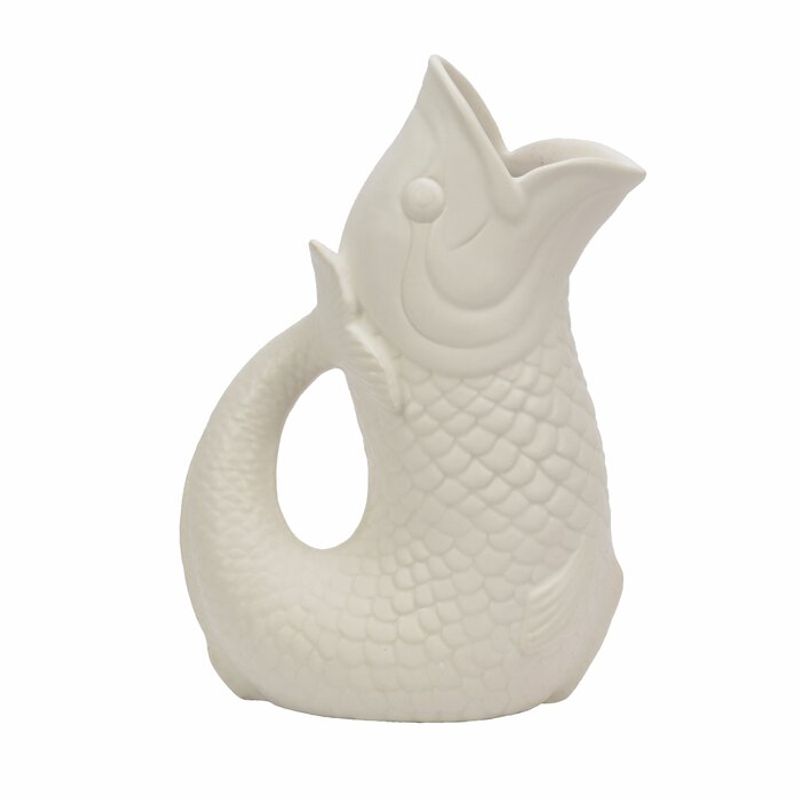 Vase Hvit 21x12x30 Keramikk