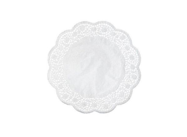Kakebrikke rund 36 cm Hvit 6 pk