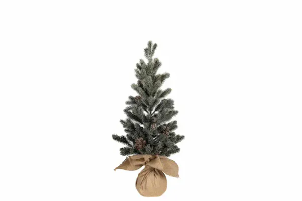 Gran med jute potte H 48 x Ø 22 cm